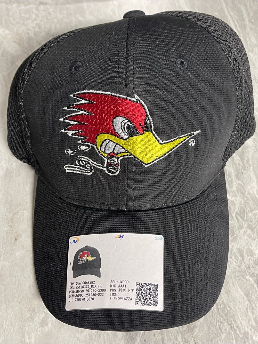 Men's Mr. Horsepower Black Classic Large Logo Flex Fit Fitted Hat SM-MD